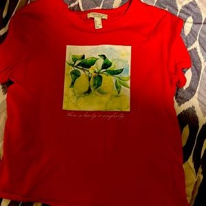 There is beauty in simplicity red shirt (Used)